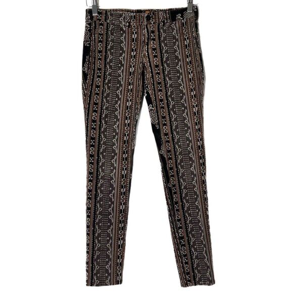Anthropologie Pilcro & The Letter Press Patterned Corduroy Pants, Sz 26 - Picture 2 of 5